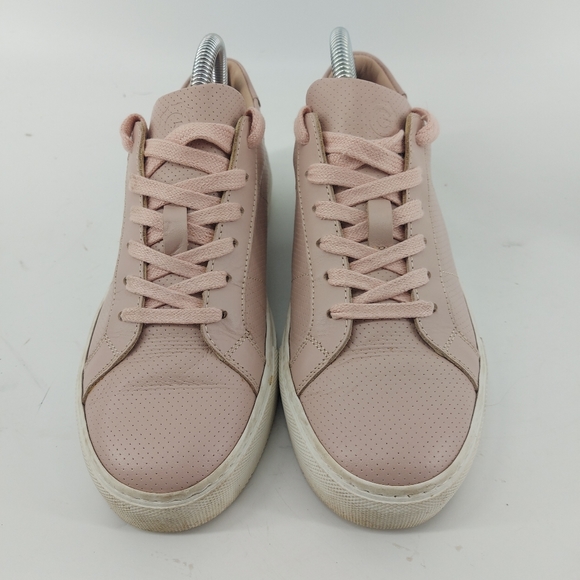 Greats Pink Leather Low Sneaker - Picture 2 of 8